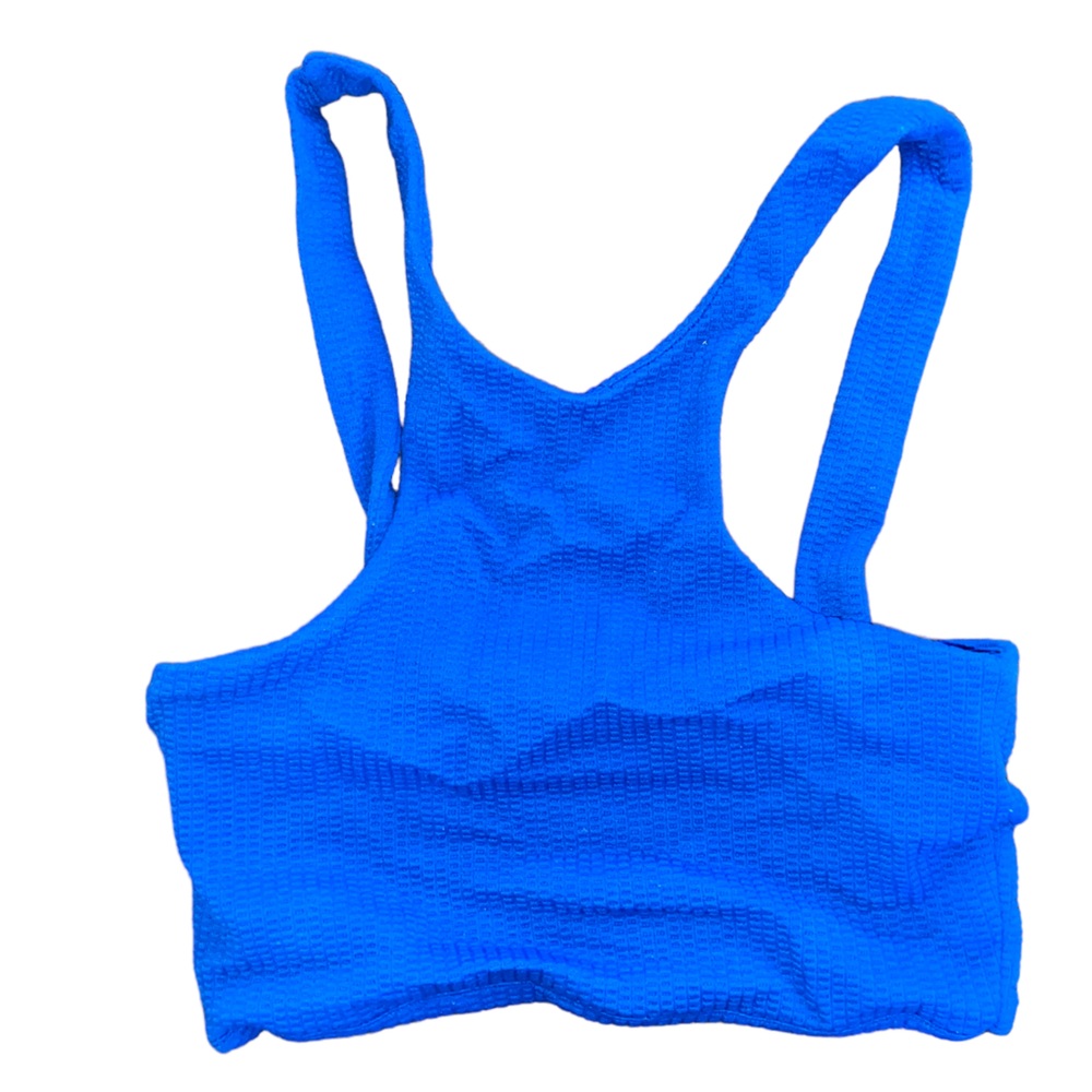 Zara Sz M Royal blue crop top